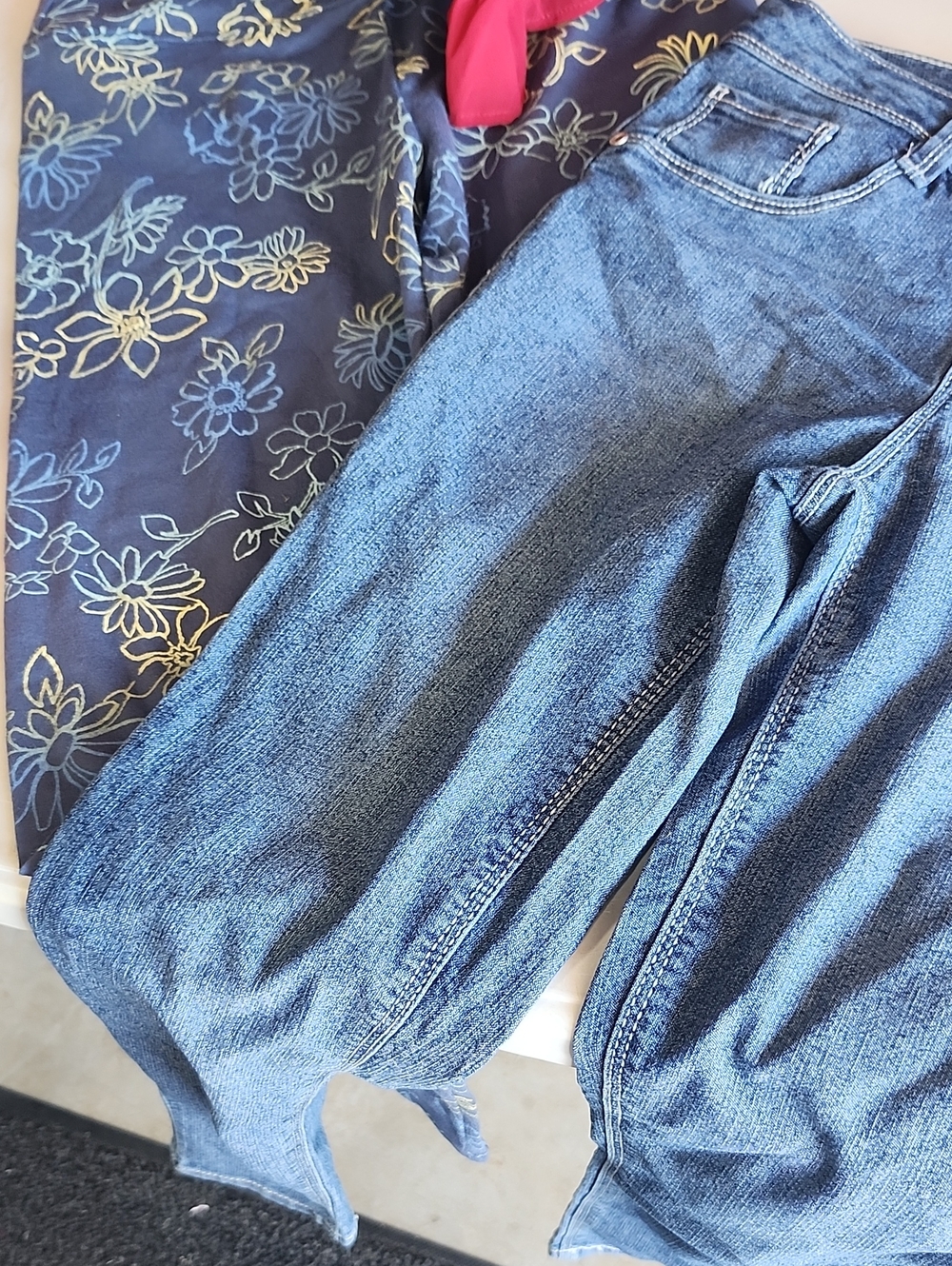 SO Women's Skinny Jeans in Medium Blue Denim And Blue Ink Jean 2 Pair